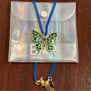 BRAND NEW NEVER WORN ALEXA RAE STAINED GLASS BUTTERFLY NECKLACE